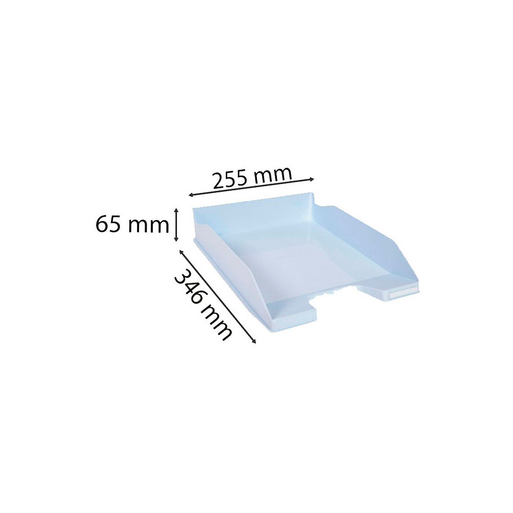 Модуль для бумаги горизонтальный "Aquarel", голубая пастель - 7