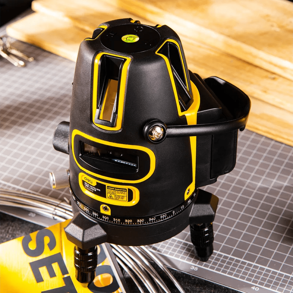 Уровень Deli YS EDL332303, лазерный, 3 линии, зеленый луч - 3