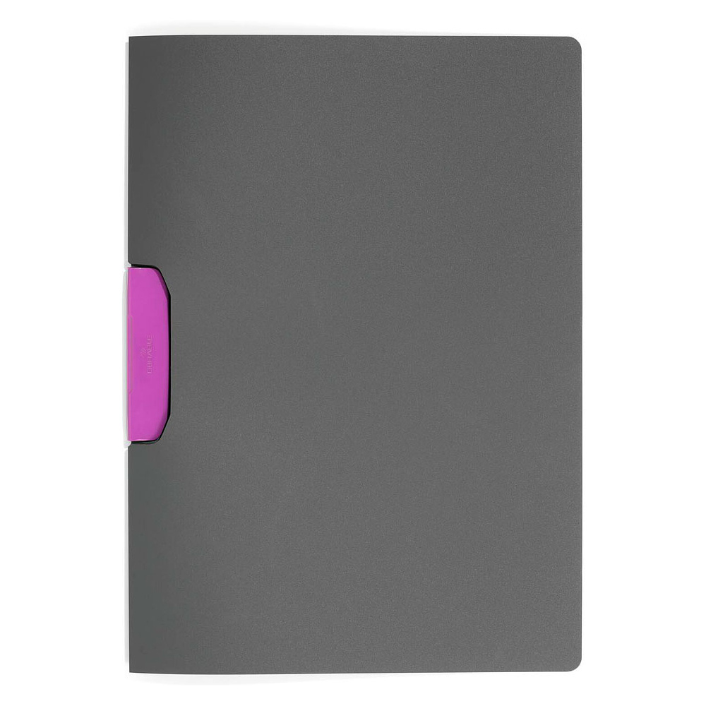 Папка с клипом "Duraswing Color", антрацит, фиолетовый клип