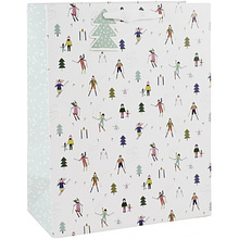 Пакет бумажный подарочный "Neige", 26.5x14x33 см, разноцветный