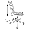 Кресло для персонала "Бюрократ СH-330M/VELV86", ткань, металл, голубой - 5