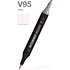 Маркер перманентный двусторонний "Sketchmarker Brush", V95 пион