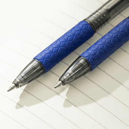 Ручка шариковая автоматическая "Arrow", 0.7 мм, прозрачный, синий, стерж. синий - 4