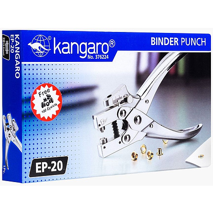 Дырокол для клепок Kangaro "EP-20", 20 листов, металлик - 2