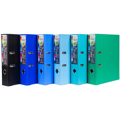 Папка-регистратор "Exacompta", A4+, 50 мм, ПВХ, голубой пастельный - 8