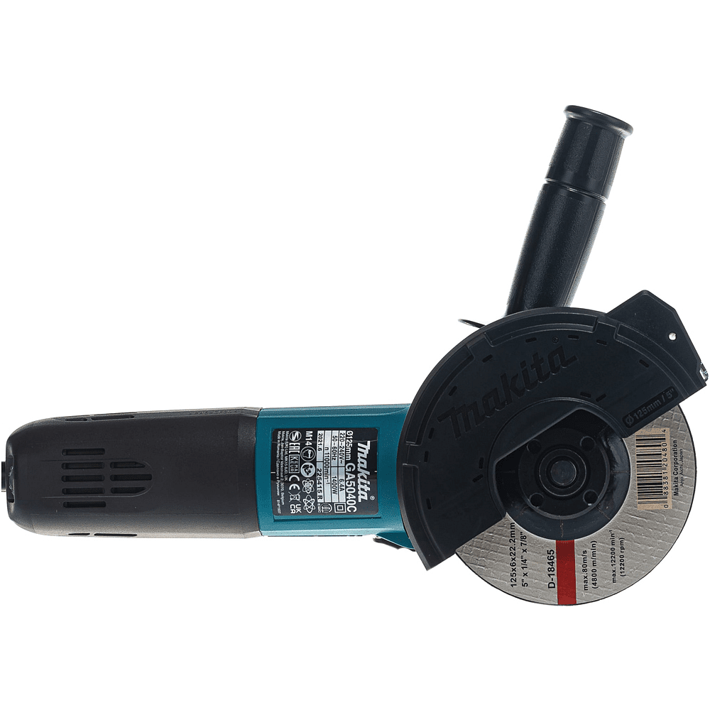 Шлифмашина угловая MAKITA GA5040C, 1400 Вт, 125 мм, SJS II - 7