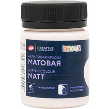 Краска акриловая матовая "Декола", 256 персиковая, 50 мл., банка