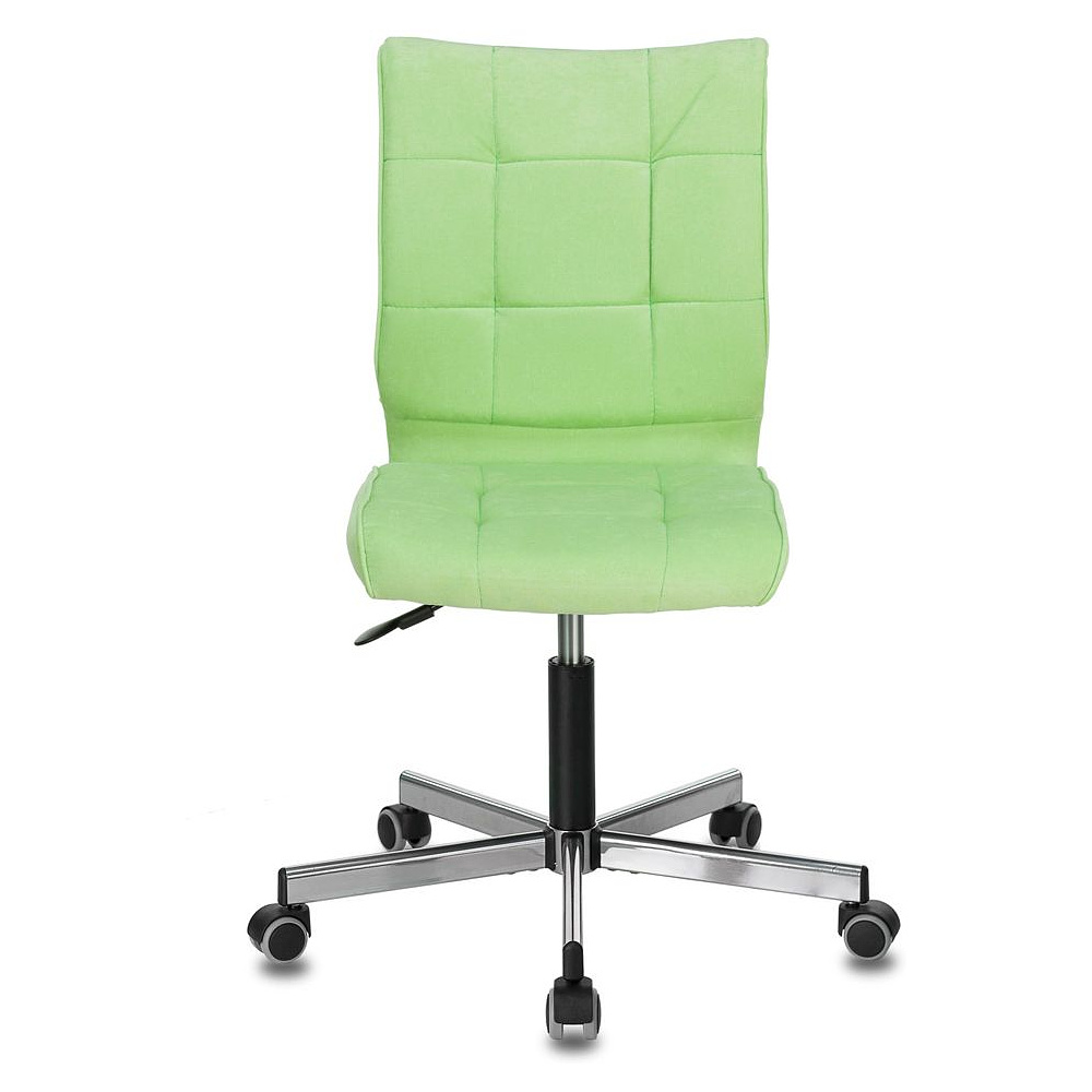 Кресло для персонала Бюрократ "СH-330M/VELV81", ткань, металл, светло-салатовый - 2