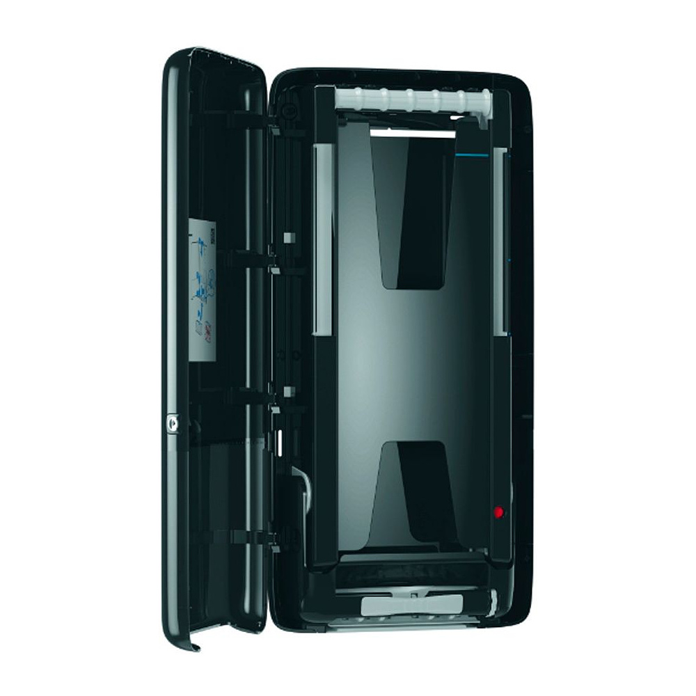 Диспенсер для листовых полотенец с непрерывной подачей "Tork PeakServe H5", ABS-пластик, черный (552508) - 3
