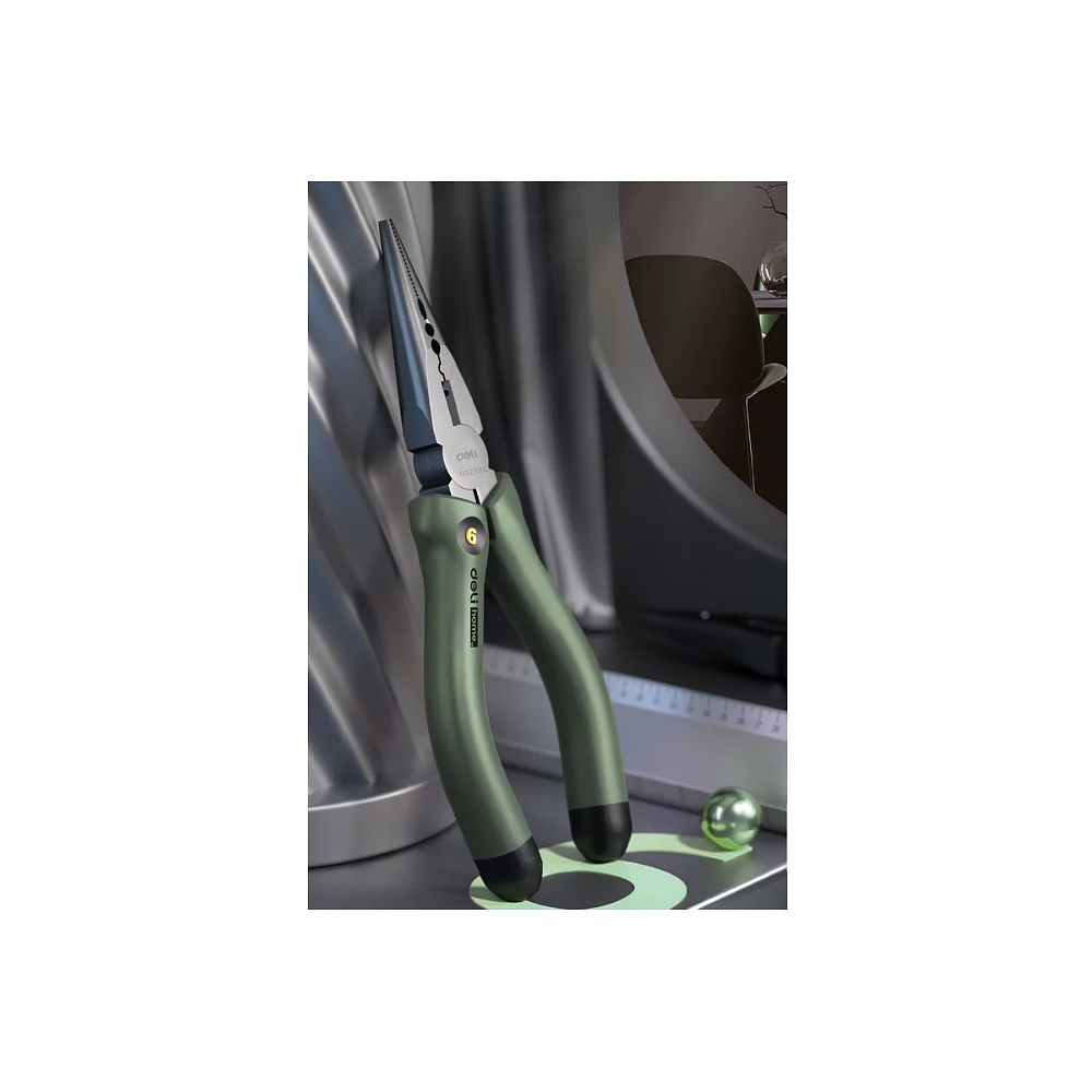 Набор ручного инструмента Deli HS, 8 предметов, Soft Touch, зеленый - 5