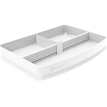 Подставка для канцелярских мелочей “Autentik”, 3 деления, белый