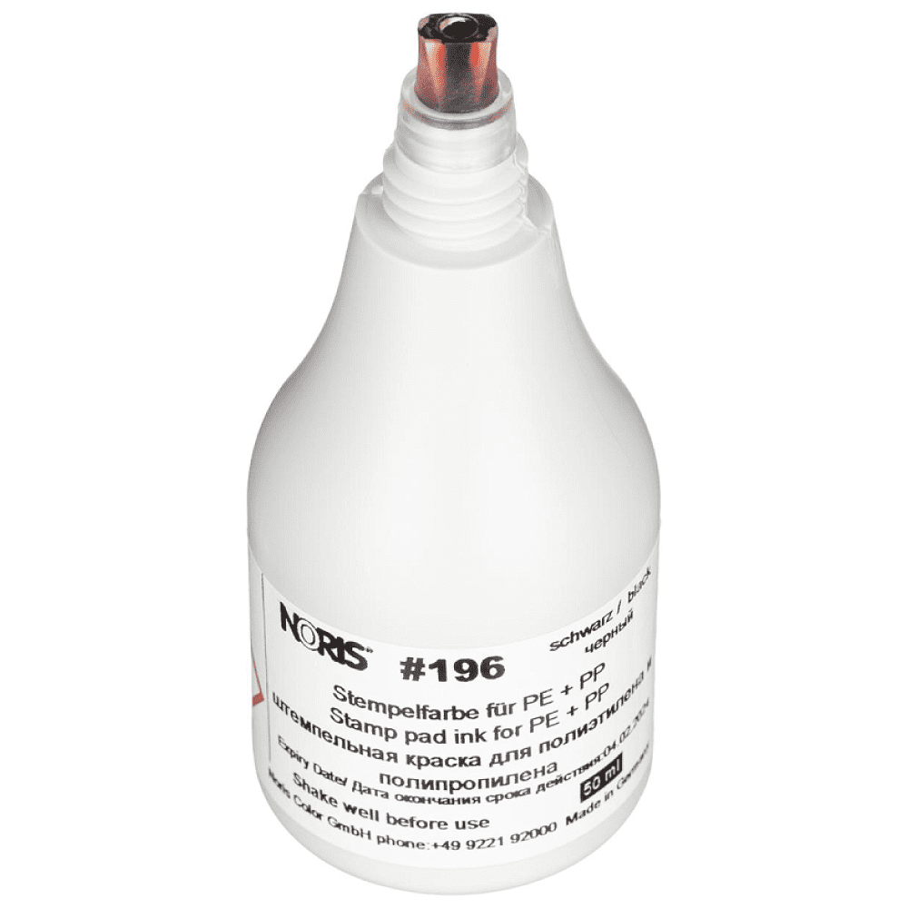 Краска штемпельная "Noris 196", 50 мл, черный - 2
