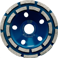 Чашка алмазная по бетону Krugo Master, 125x22.23 мм, двухрядная