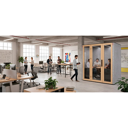 Акустическая кабина двухместная Capsula QUADRO PREMIUM  - 9