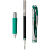 Ручка-роллер "Energel BL77", 0.7 мм, серебристый, зеленый, стерж. зеленый - 2
