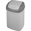 Урна для мусора 14л, пластик, с крышкой, серый - 2