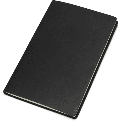 Блокнот "Riner", А6, 48 листов, линейка, черный 