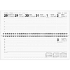 Планинг датированный "Black style" на 2027 год, 285х112 мм, 128 страниц, линейка, черный - 3