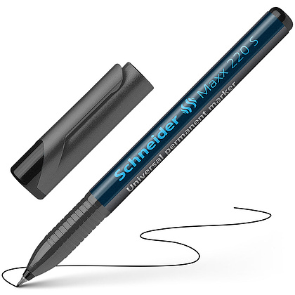 Маркер перманентный "Schneider Maxx 220 S", черный - 2