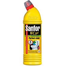 Средство чистящее для сантехники "Sanfor WC  lemon fresh", 1 л, гель