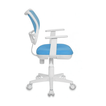 Кресло "Бюрократ CH-W797", сетчатая ткань, пластик, голубой, -50% - 3