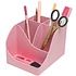 Подставка для ручек "Autentik", пластик, 5 делений, конфетно-розовый
