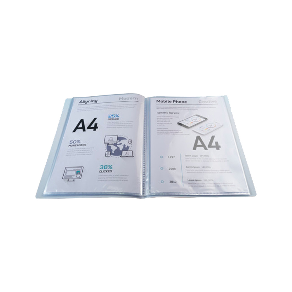 Папка с файлами "Aquarel", 30 карманов, ассорти - 8