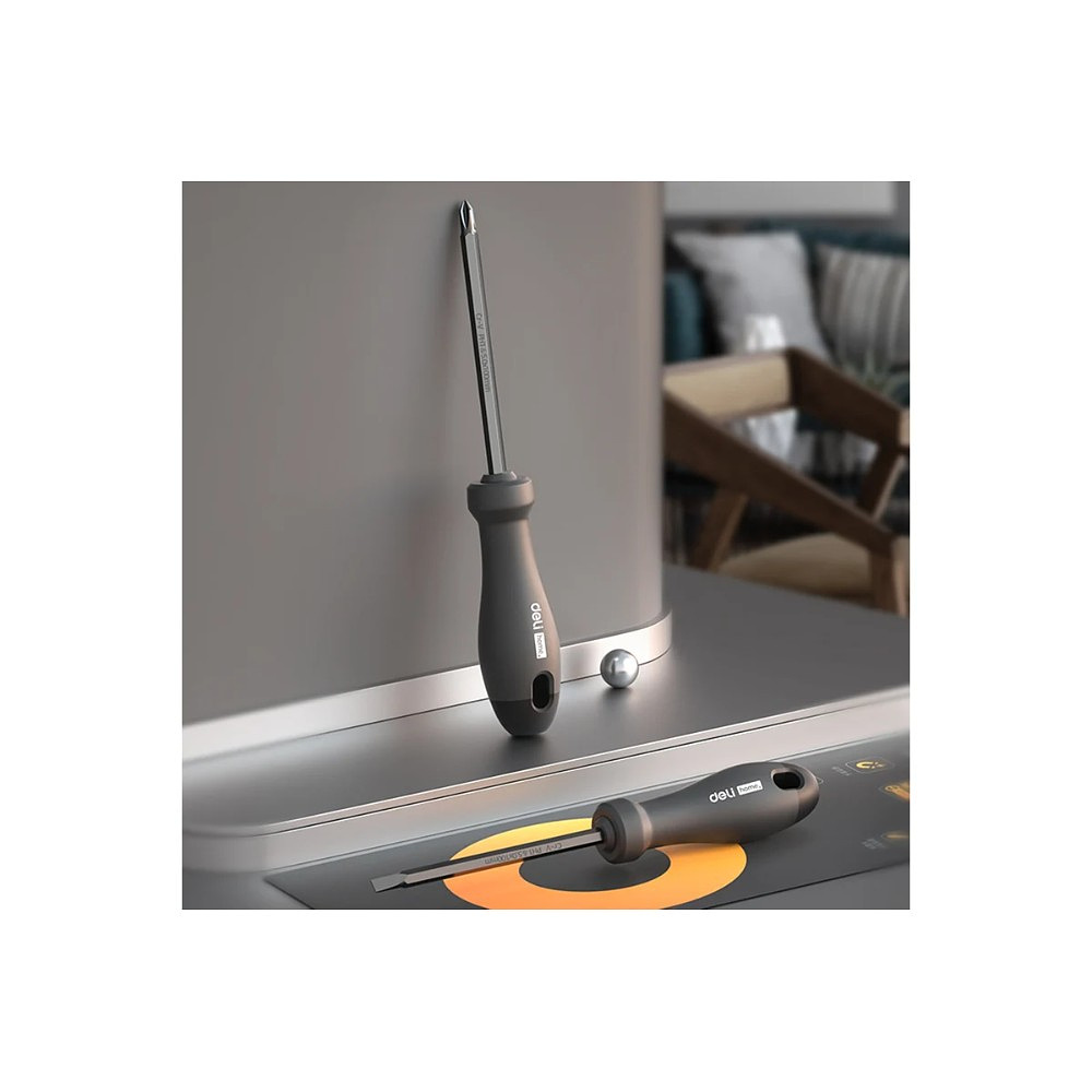 Набор ручного инструмента Deli HS, 8 предметов, Soft Touch, черный - 7