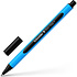 Ручка шариковая "Schneider Slider Edge F", голубой, черный, стерж. черный