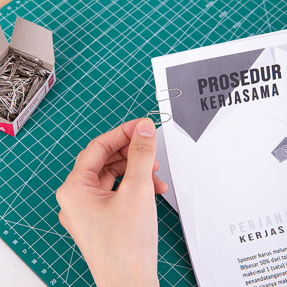 Скрепки "Deli", 28 мм, 100 шт, серебристый - 4