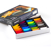 Пастель сухая "Малевичъ" квадратные мелки-половинки, 24 цвета