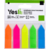 Закладки пластиковые "Yesli:. Arrow", 12х44 мм, 20 штук, ассорти неон