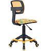 Кресло детское Бюрократ CH-299-F, сетка/ткань, оранжевый/оранжевый бэнг - 4