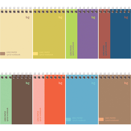 Блокнот "Моноколор", А7, 40 листов, клетка, ассорти