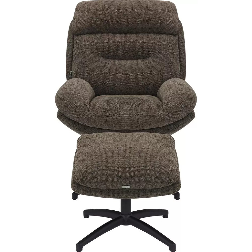 Кресло мягкое EVERPROF Kiwi, ткань, темно-коричневый - 2