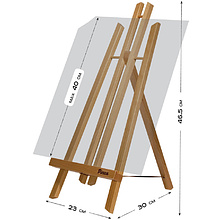 Мольберт настольный "Лира TE-13-50", бук