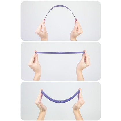 Линейка "Flex&Resistant", 30 см, сиреневый - 3