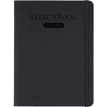Скетчбук для графики "GrafArt white", 20 листов, 15х20 см, 160 г/м2, черный