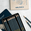 Карандаш чернографитный "Малевичъ", 12 шт, набор - 8