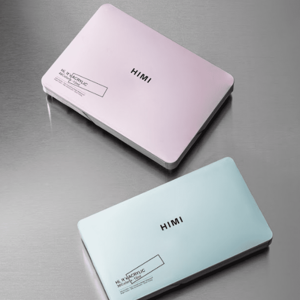 Краски акриловые"Himi Jelly Cup", набор 36 цветов, 12 мл, кювета - 8