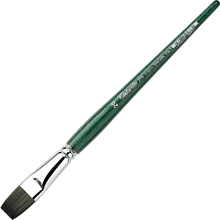 Кисть для рисования "Tintoretto Emerald", синтетика, плоская, №20