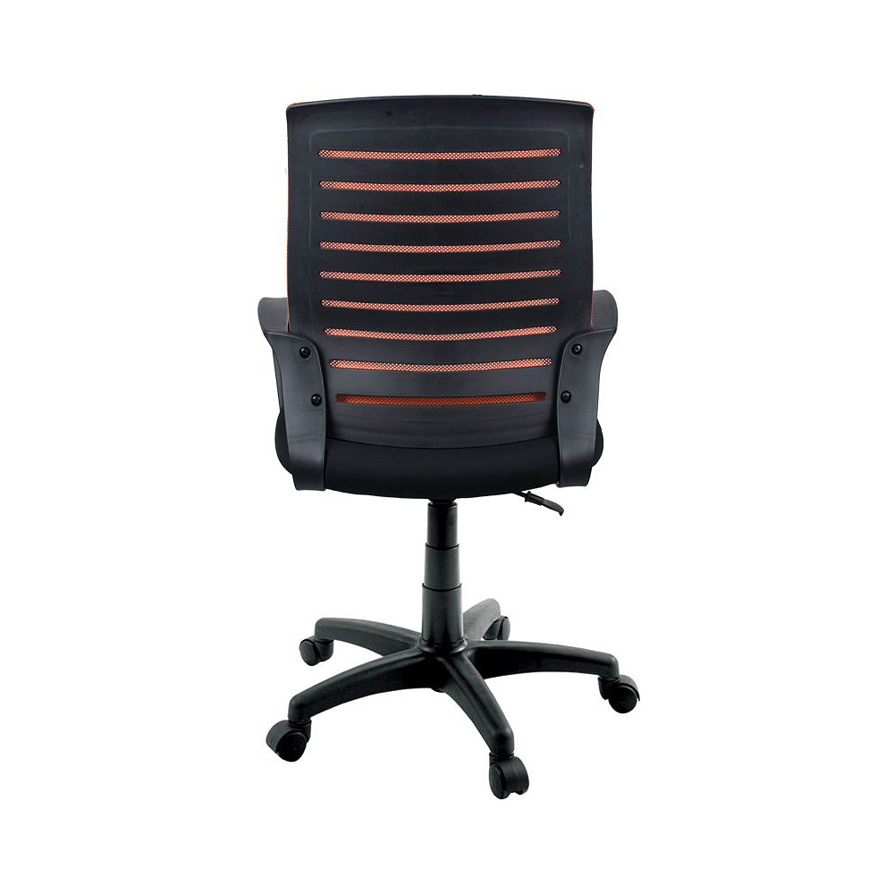 Кресло для персонала Helmi "HL-M16 R Vivid", ткань, сетка, пластик, оранжевый - 4