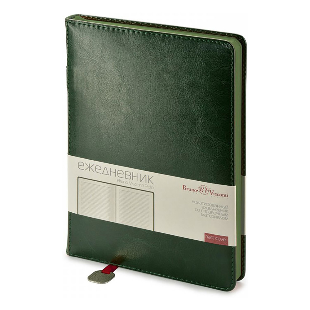 Ежедневник недатированный "Polo", А5, 320 страниц, зеленый