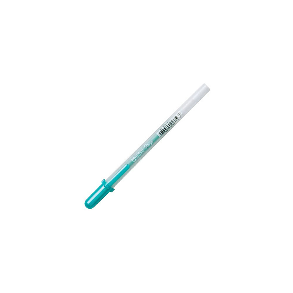 Ручка гелевая "Gelly Roll Glaze", 0.6 мм, прозрачный, стерж. зеленый