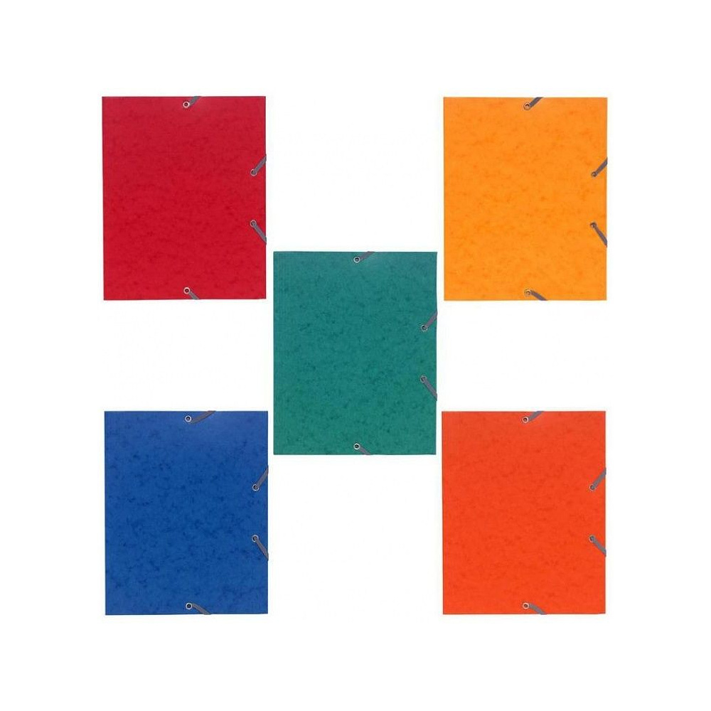 Папка на резинках "Exacompta-A5", A5, 15 мм, картон, ассорти - 2