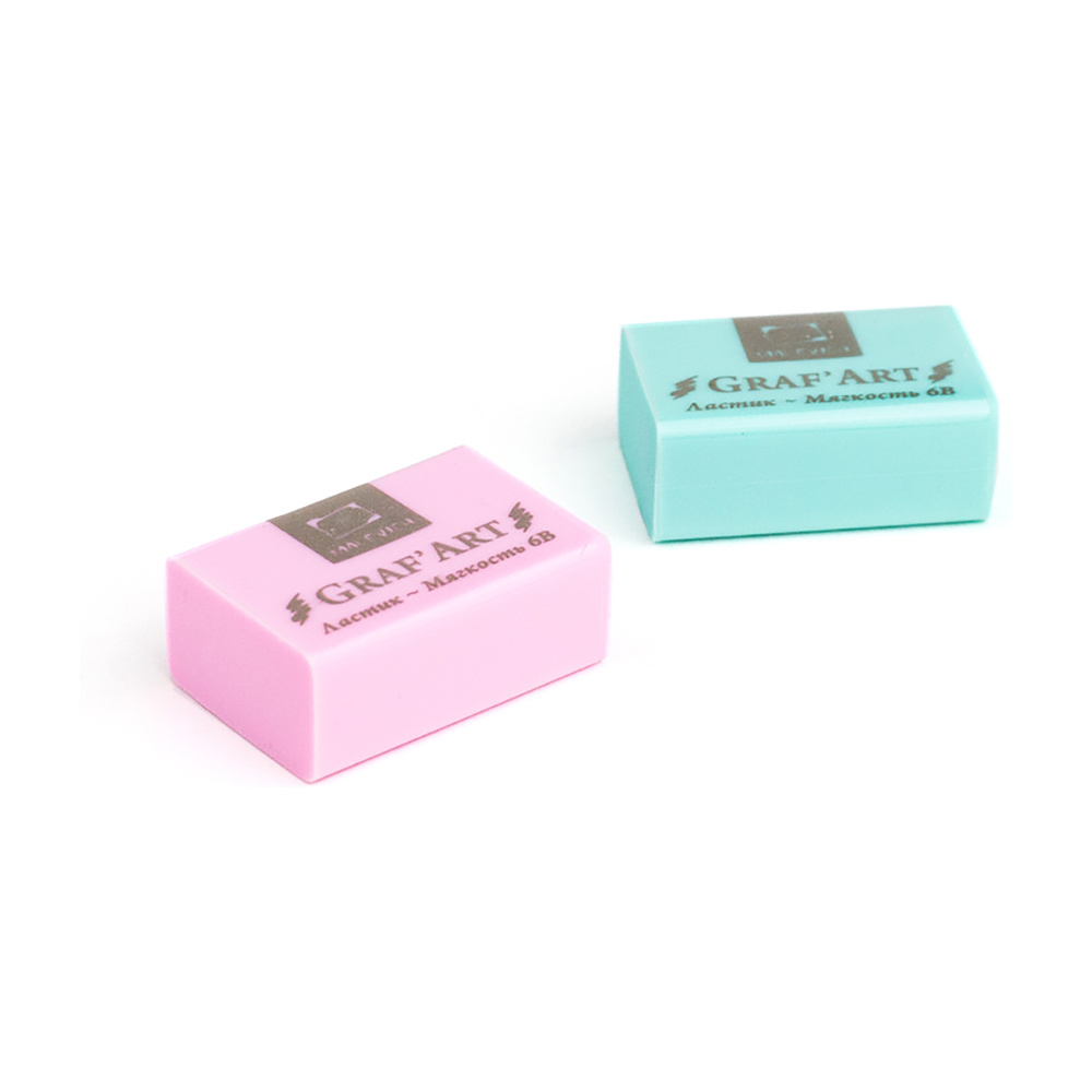 Ластик экстра мягкий Малевичъ "Graf'Art" 6В, ассорти
