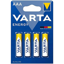 Батарейки алкалиновые "VARTA ENERGY LR03", 4 шт. 
