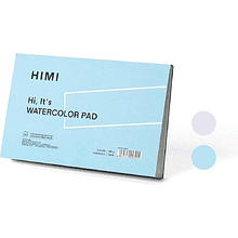 Блок-склейка бумаги для акварели "Himi", 14х21,5 см, 300 г/м2, 20 листов, голубой