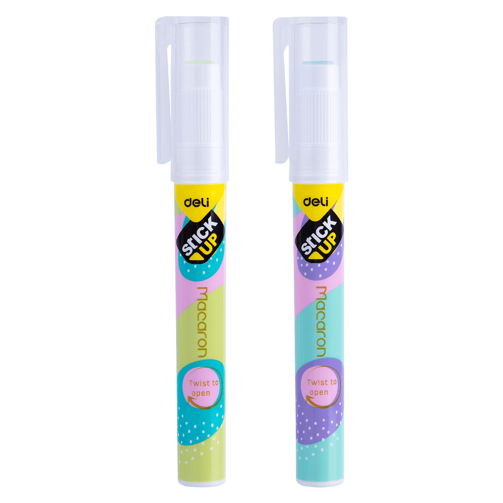 Клей карандаш Deli "Macaron", 2.2 гр, ассорти