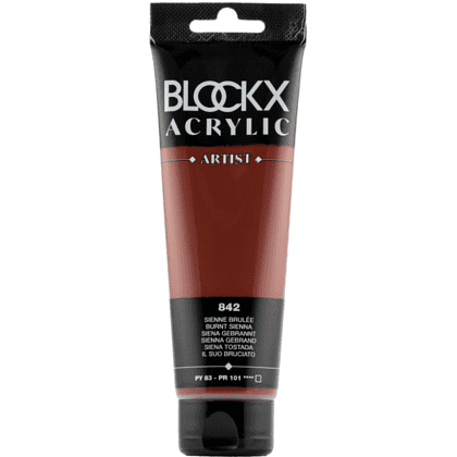 Краски акриловые "Blockx", 842 сиенна жженая, 120 мл